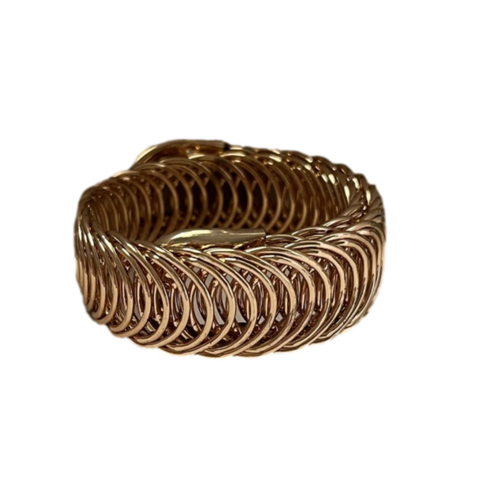 Fashion Gold Tone Wrap Around Bracelet